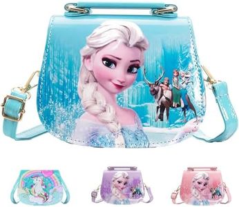 Borsetta Bambina, Frozen Borsetta per Bambini, Bambini Borsa Tracolla con Tracolla Regolabile, Cartoon Borsa Messenger per Bambina Regalo per Compleanno Comunione Natale