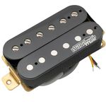 Wilkinson Vintage Classic Alnico 5 Overwound Open Style Neck Humbucker Pickup for Electric Guitar, Black