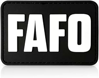 FAFO PVC Morale Patch - Around and Find Out, Funny Tactical Patches, Molle Accessories | Military Patches for Backpacks, Dog Harness, Helmet | Hook and Loop, 3D Rubber (Abbreviated)