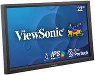 ViewSonic TD2223 24-inch 1080p HD IPS 10-Point Touch Monitor with Scratch-Resistant Screen, Stylus Compatible, Dual Integrated Speakers, HDMI, VGA, DVI, Adjustable Tilt, Black