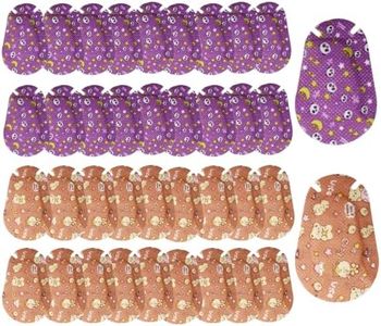 40 Pcs Kids Eye Patches, Eye Patches For Kids, Adhesive Eye Patches for Kids with Lazy Eye, Light Blocking Cotton Colorful and Cute Design Adhesive Bandages for Kids, 2 Styles (Multicolor)