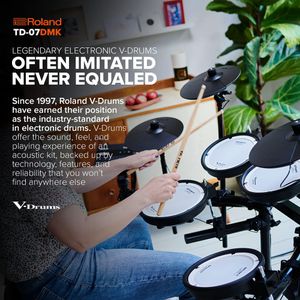 Roland TD-07DMK Electronic Drum Kit – Compact Mesh Head Set