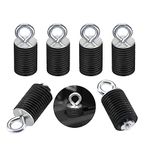 Kemimoto UTV Tie Down Anchors Compatible with Polaris Ranger 1000 XP 900 XP 800 700 500 570 General 1000 Lock Mount Anchor Ranger Accessories with 1-7/16" Hole 6 Pcs Black