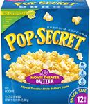 Pop Secret Microwave Popcorn Movie Theater Butter, Snack Size 12 Bags 21 oz