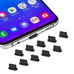 10x USB C Dust Plug Cover, Type C Charging Port Plug Caps for iPhone 16 15 Plus Pro Max, Samsung Galaxy S24, S23 Ultra S21 FE S20, Note 20, Tab A8 S8, All Type-C Devices & MacBook Laptop