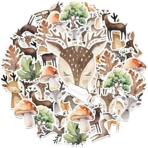 25 PCS Deer Stickers Pack - Majestic Forest Animal Decals for Outdoor Enthusiasts, Crafting, and Personalizing Gear