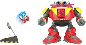 Sonic The Hedgehog Jakks Pacific Giant Eggman Robot Battle Set CS (Net),Red,grey and Yellow