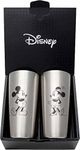 Yaxell 81180 Disney Tumbler, Set of 2, 15.2 fl oz (440 ml), Vacuum Insulated Gift Set, for Couples, Stainless Steel, Mickey & Minnie