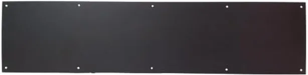 Don-Jo 90 Metal Kick Plate, Oil Rubbed Bronze Finish, 34" Width x 6" Height, 3/64" Thick