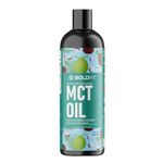 Boldfit MCT Oil Enriched with C8 & C10 500ml, Pure and Unrefined Bulletproof MCT Oil for Skin and Weight Support Unflavored Coconut Oil Mct Improves Brain Function, Instant Energy for Body - 500ml