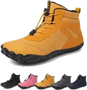 Cenbini Hike Footwear Barefoot Womens, Winter Summer Wide Toe Barefoot Hiking Shoes Boots Sneakers for Women Men, Yellow a, 7 Women/5.5 Men