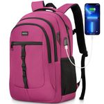 YAMTION School Backpack for Women Teen Girls 15.6 Inch Laptop Bookbag Backpack with USB for High School College Students