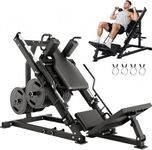 ActiveTrail Leg Press Hack Squat Machine Combo, 2-in-1 Adjustable Leg Press Machines with Linear Bearing, Professional Hack Squat Machine for Home Gym Full Lower Body Workout