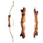 Huntingdoor 48'' Archery Beginner Bow 16Lbs 20 Lbs Take Down Recurve Children Youth Bow White - Right Hand (20)