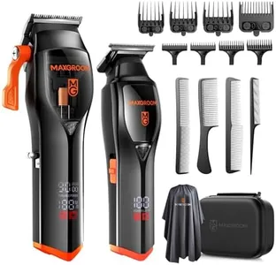 MAXGROOM Professional Hair Clippers for Men – Premium Barber Clippers & Trimmer Set with Maglev Motor, 9000RPM, DLC Blades, Cordless, Ergonomic Design, Luxury Packaging & Hard Travel Case