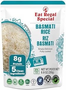 Eat Regal Basmati Rice – Fully Cooked, Microwaveable in 90 Seconds, Ready-to-Eat Precooked Basmati Rice, Non-GMO & Delicious (Pack of 6, 8.8 oz)
