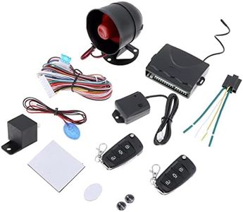 ePathChina Universal 12V Auto Car Alarm Keyless Entry System with Remote Control Siren Sensor