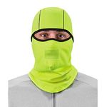 Ergodyne Women's N-ferno 6823 - Wind-proof, Hinged Design Winter Balaclava Ski Mask Wind Resistant Face Mask, Lime, One Size UK