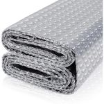 LifeKrafts Aluminium Heat Insulation 250GSM (4mm) Sheet - (1.2Mtr X 1Mtr) Silver Bubble Sheet Heat Insulation Sheet for Roof Shield for Summer Radiant Barrier Thermal