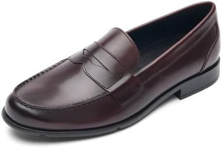 Rockport Men's Classic Loafer Penny, Burgundy, 8 US