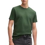 BOSS Mens Tales Logo-Patch T-Shirt in Cotton Jersey