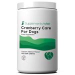 Cranberry Care for Dogs - Dog UTI Treatment - Natural Bladder Support for Dogs - 60 Soft Chews - Cranberry Tablets for Dogs - Urinary Tract Infection Treatment to Treat at Home