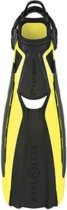 Aqua Lung Phazer Open Heel Fins, Yellow, Regular