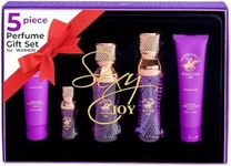 Beverly Hills Polo Club BHPC Perfume Gift Set for Women | 5 Piece Eau de Toilette Body Mist Cream Shower Gel Fragrances (Joy)