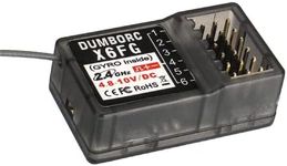 DUMBORC X6FG Recevier 6 channel Receiver with GYRO for RC Car Truck Boat Tank