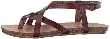 Blowfish Womens Granola Sandal, Whiskey Dyecut Pu, 8