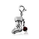 FOURSEVEN Jewellery 925 Sterling Silver Christmas Stuff My Stocking Charm Pendant - Fits in Bracelets, Chains and Necklace for Women and Girls