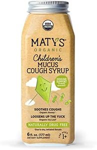 Maty's Organic Children's Mucus Cough Syrup, Made with Organic Honey, Thyme & Ginger - 6 fl oz.