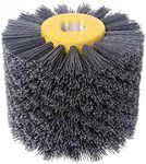 SIGNI New Abrasive Wire Drawing Wheel Drum Burnishing Polishing Brush for wooden furniture floor polishing 120X100mm 400 Grit 1pack