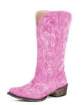 ROPER Women's Riley Western Boot, Pink, 4.5 UK