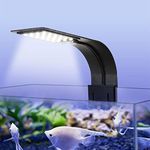 VAYINATO® Super Slim LED Aquarium Light(Suits for 1FT to 3FT Tank) Plants Grow Lighting Creative Clip-on Lamp (Black, X5) by Petzlifeworld