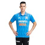 adidas Official India Cricket ODI Fan Jersey - Bright Blue (Customized) (UK, Alpha, XL, Regular, Regular, Bright Blue)