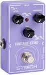 STRICH Delay Guitar Pedal, Analog Delay Guitar Effect Pedal Vintage, True Bypass for Electric Guitar, VINTAGE ECHO, Light Purple