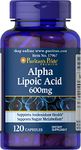 Puritan's Pride Alpha Lipoic Acid 600mg 120 Capsules