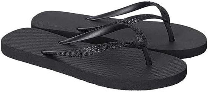 Rip Curl Women's Bondi Bloom Thongs, Black, 8 US