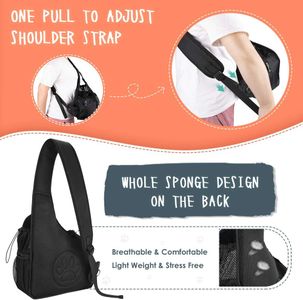 Eyein Pet Puppy Sling Carrier – Hands-Free Dog Travel Bag