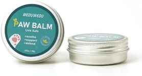 MEDUWEDU 2-Pack Dog Paw Balm - 60g Natural Paw Cream for Dogs & Cats | Beeswax, Coconut Oil, Vitamin E | Lick-Safe Paw Pad Balm for Hot Pavement, Dry & Cracked Paws