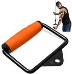 SQUATZ Single D Row Handle - Non-Slip Handle Cable Attachment for Weight Workout with 360 Degree Rotational Knuckle, Great for Seated Row Exercises, Fit Nicely for all Cable Machine Systems