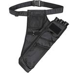 XTACER Target Hip Quiver Training Archery Arrow Quiver Holder Pouch Waist Hanged for Field Tips (Black -3 Tube)