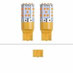 Durvient T20 W21W WY21W 7440 35 LED Canbus No Error Turn Signal Indicator Lamp Amber (1 Pair)