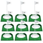 9 Pack Golf Putting Cup and Flag Pl