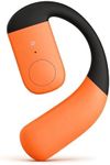 Xmenha F22 Orange Single Ear Bluetooth Wireless Bone Conduction Open Ear Headphones with Earhook, IPX5 Water Resistant, 15H Playtime, 1H Charge, Bluetooth 5.3, Orange