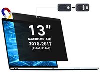 Privacy Screen MacBook Air 13 Inch (2010-2017), Magnetic Removable Screen Filters Anti-Peeping, Anti Blue Light and Anti Glare Privacy Screen for MacBook Air 13 inch Model (A1369, A1466)