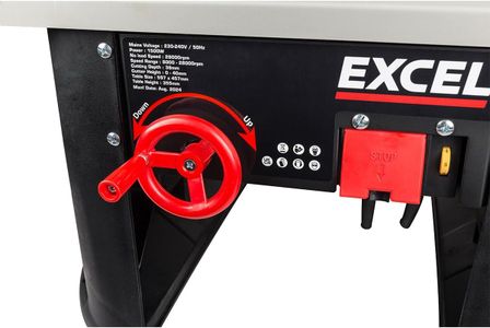 EXCEL 1500W Router Table – Variable Speed, Safety Switch, 1/2" & 1/4" Collets