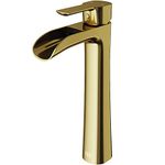 VIGO VG03024MG 11" H Niko Vessel Bathroom Faucet in Matte Brushed Gold