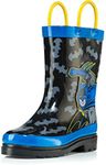 DC Comics Boys Batman Character Printed Rubber Rainboots - Easy-on, size 13 little kid